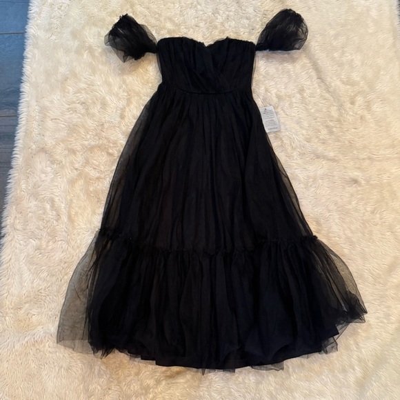 NWT Lulus Divine Dreamer Black Tulle Dress - Size XS - Picture 5 of 8